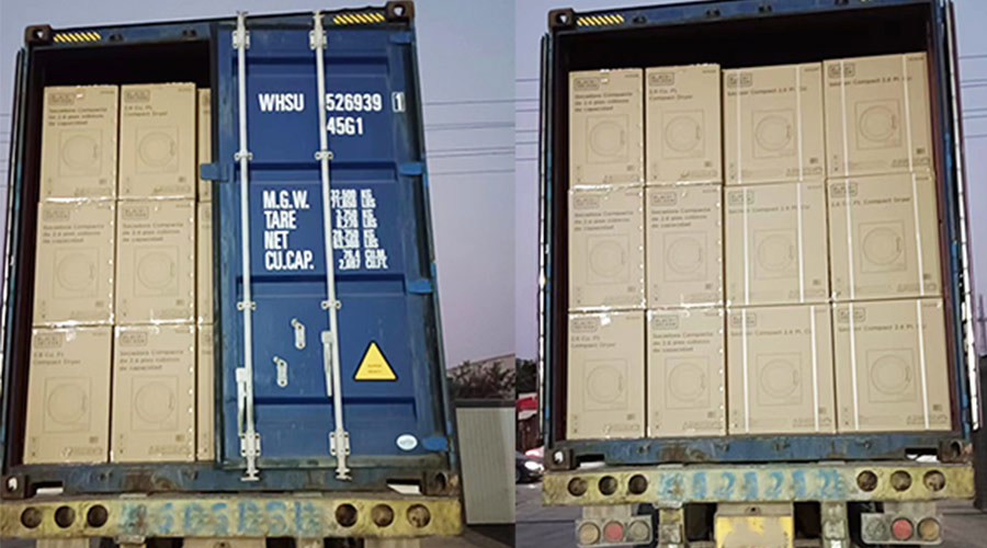 不分晝夜！完成客戶(hù)滾筒衣服烘干機發(fā)貨是職責所在