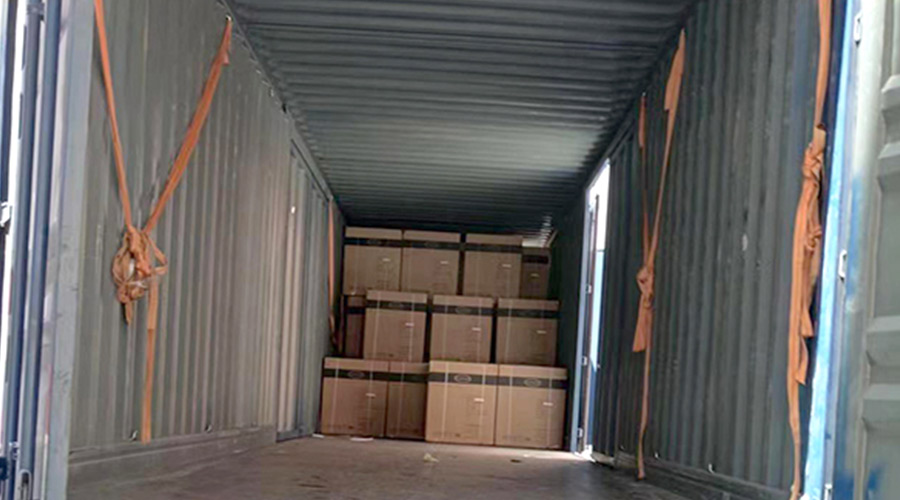 100臺12kg滾筒衣服烘干機裝柜完畢！順利出貨