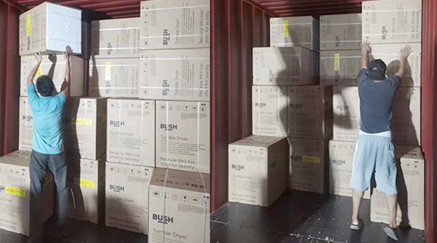 各司其職合力做好英國Argos客戶(hù)衣物烘干機出貨任務(wù)！